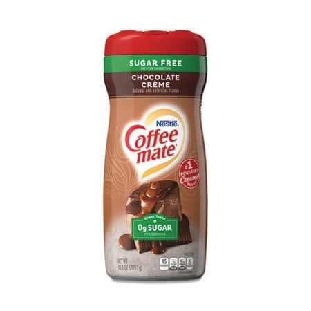 Nestle Coffeemate, SUGAR FREE CHOCOLATE CREME POWDERED CREAMER, 10.2 OZ, 6PK 59573CT